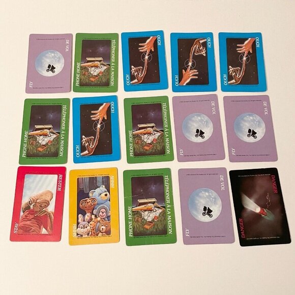 Vtg 1982 ET The Extra Terrestrial Card Game Missing Instructions - Picture 12 of 16